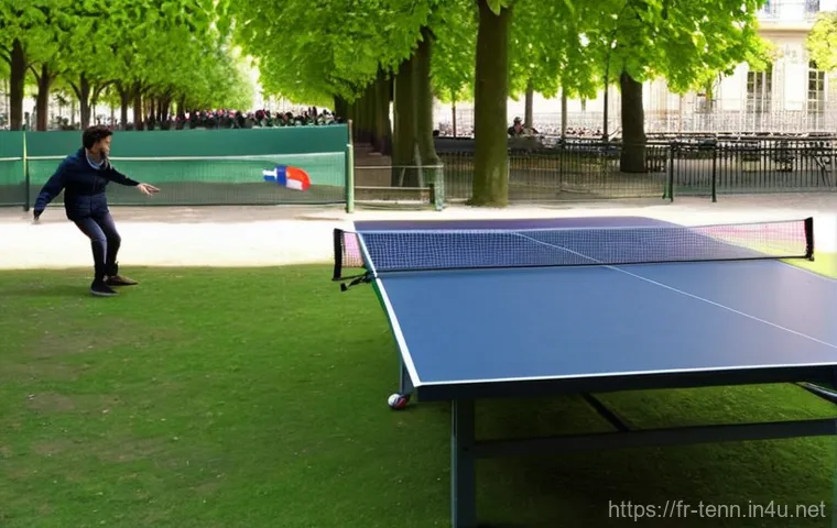 탁구 연습실 위치 정보 - **Prompt 1: Vibrant French Table Tennis Club**
    "A lively indoor table tennis club in France, bus...